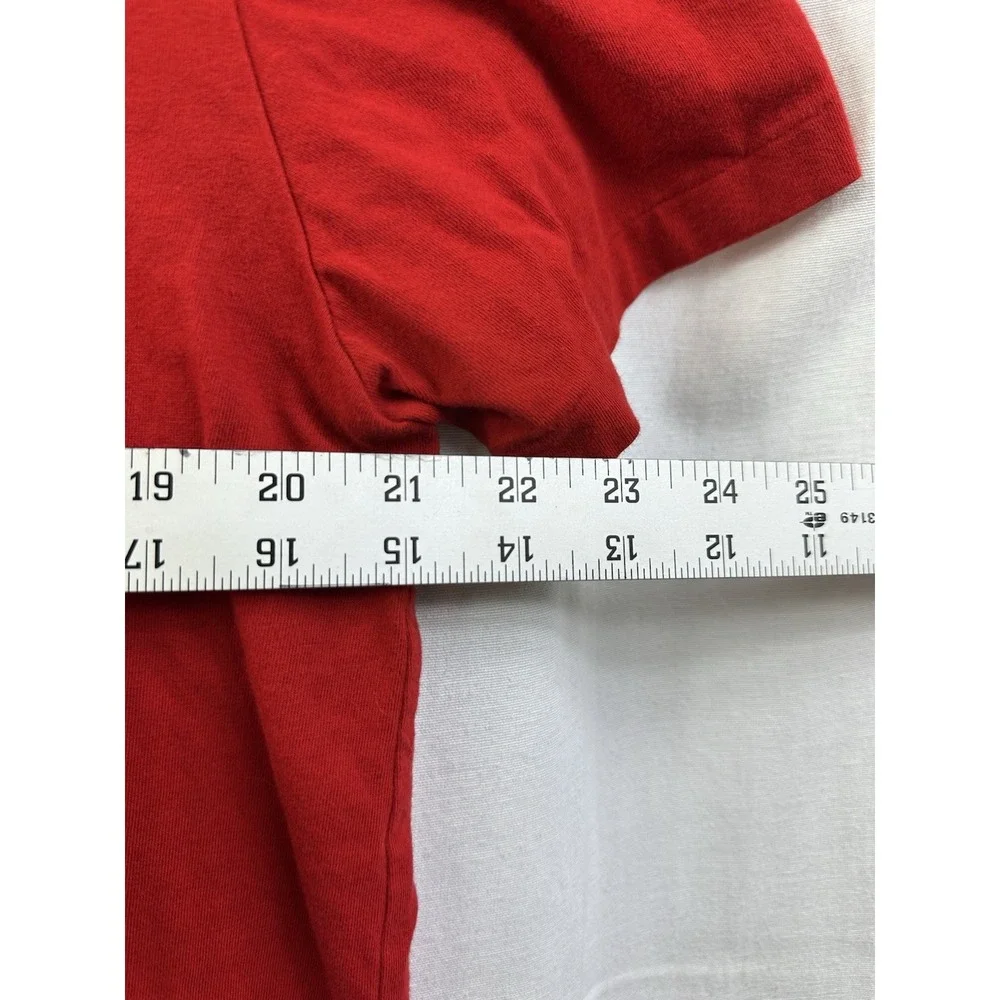 Polo Ralph Lauren Size L Large CREWNECK Cotton T- Shirt‎ Men's Color Red